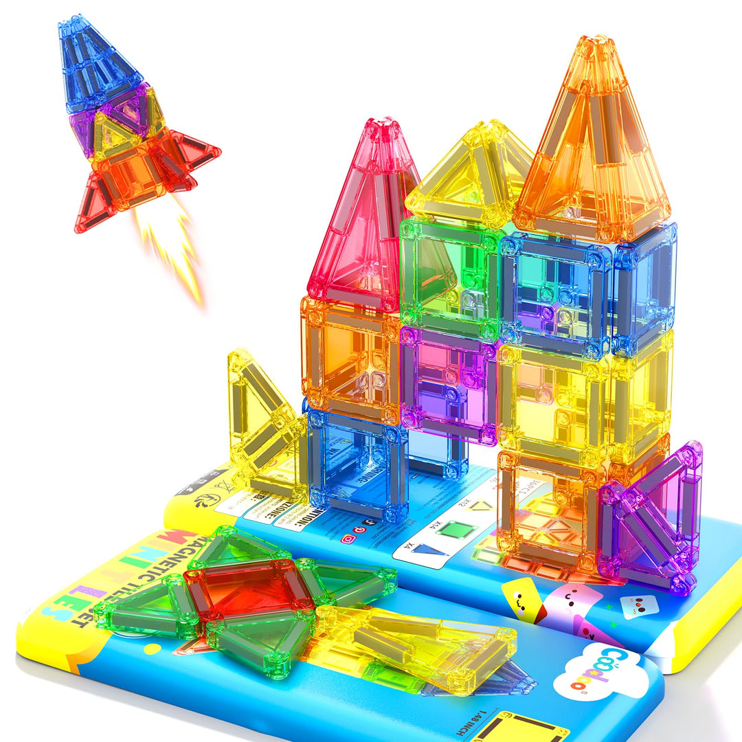 Magnetische Bausteine für Kleinkinder, Magnetblöcke, STEM-Bauspielzeug für Kinder von 3 bis 8 Jahren