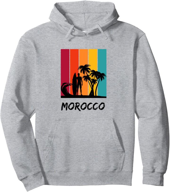 Vintage Marokko Urlaubssouvenir Pullover Hoodie