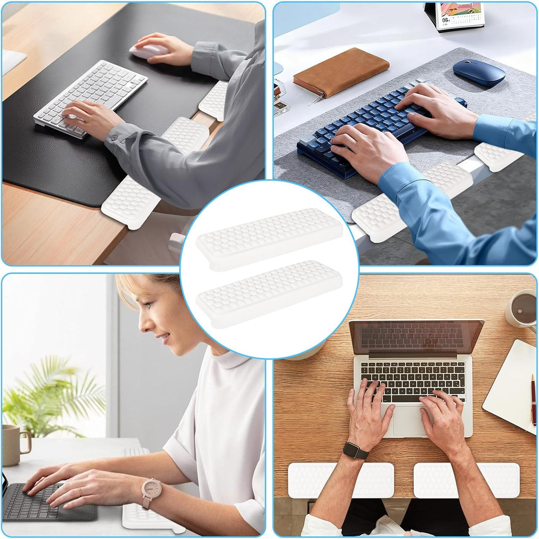 2 Stück L-Förmige Ergonomische Handgelenk Ellenbogenkissen, 30x10cm Memoryfoam Schreibtisch Handball