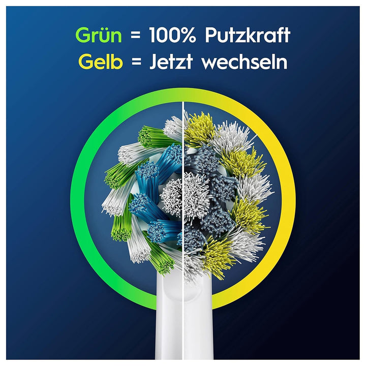 Oral-B Pro CrossAction Aufsteckbürsten für elektrische Zahnbürste, 6 Stück, überlegene Zahnreinigung