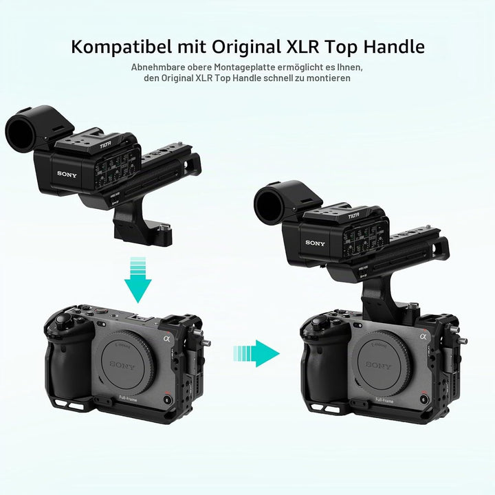 Tilta FX3 FX30 Cage, komplettes Kameragehäuse kompatibel mit Sony FX3/FX30 Basic Kit mit HDMI Kabelk