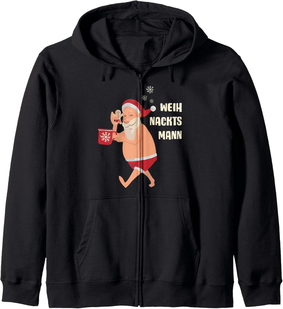 Weihnachtspullover Weihnachtspulli Nackter Oberkörper Nackt Kapuzenjacke