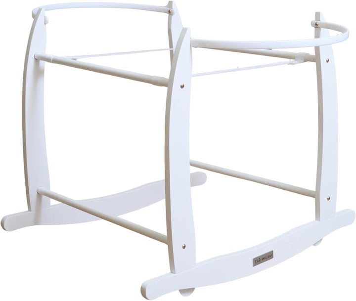 Clair de Lune Deluxe Schaukelständer für Babykörbe, Weiss Clair de Lune Deluxe Schaukelkorb für Baby