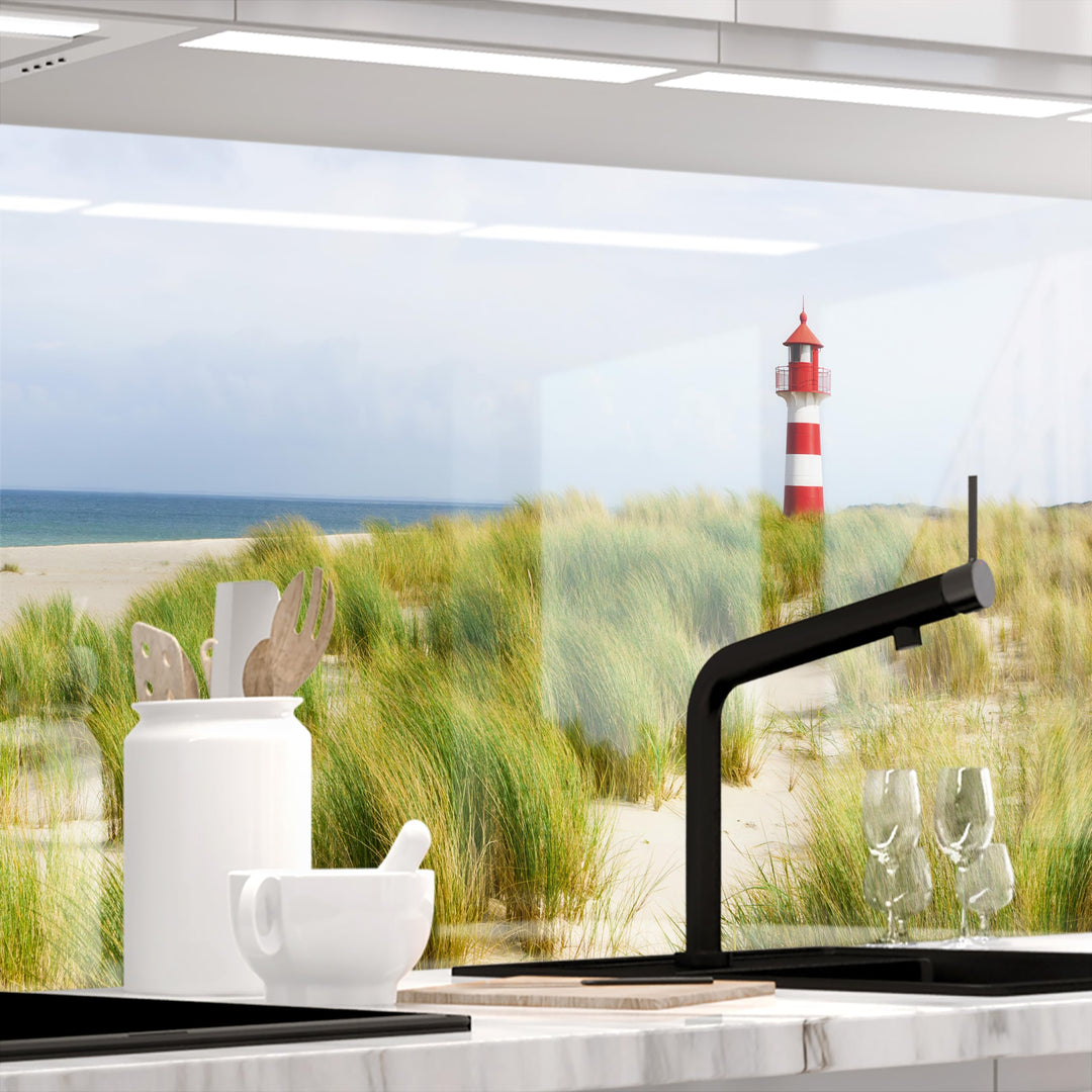StickerProfis Küchenrückwand selbstklebend Glasoptik - NORDSEE - 1.8mm, Versteift, alle Untergründe,