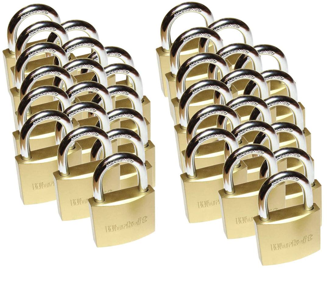 36 Set Vorhängeschloss massiv 38mm mit 216 Schlüsseln