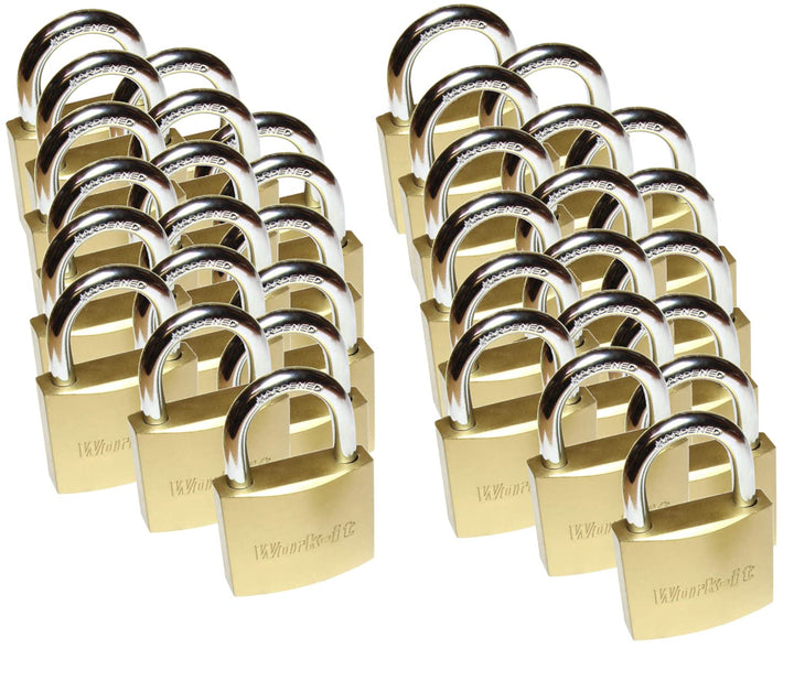 36 Set Vorhängeschloss massiv 38mm mit 216 Schlüsseln
