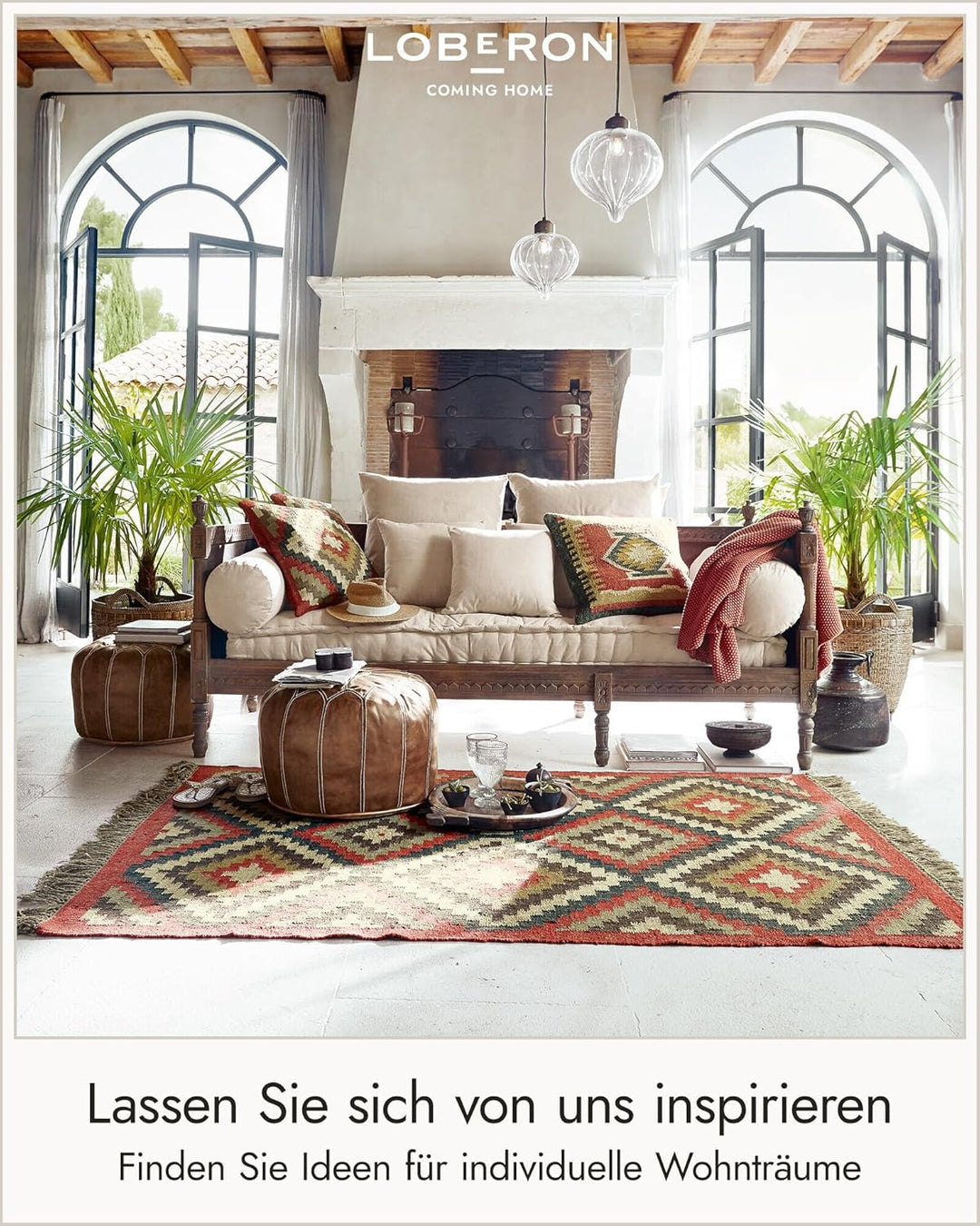 Loberon Uhr Balances, nostalgisches Design, von Einer Alten Waage inspiriert, Vintage-Look, Zeitmess