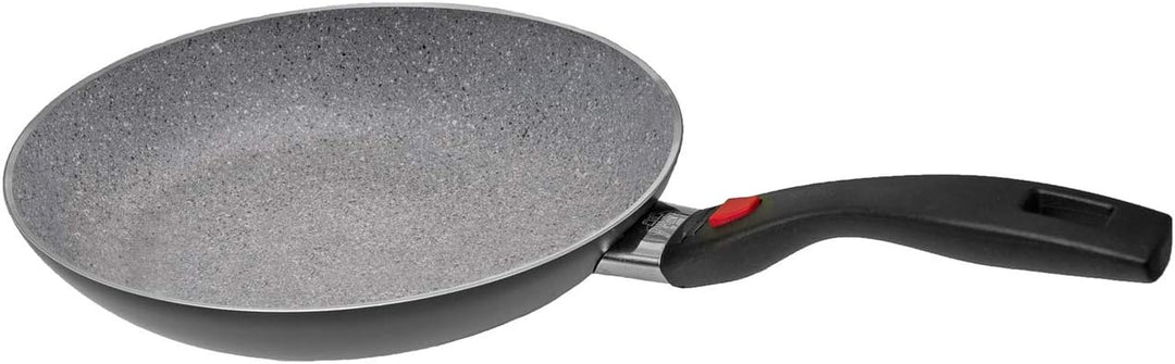 BALLARINI Click & Cook Bratpfanne mit klappbarem Griff, Granitium Antihaftbeschichtung, 20 cm, Alumi