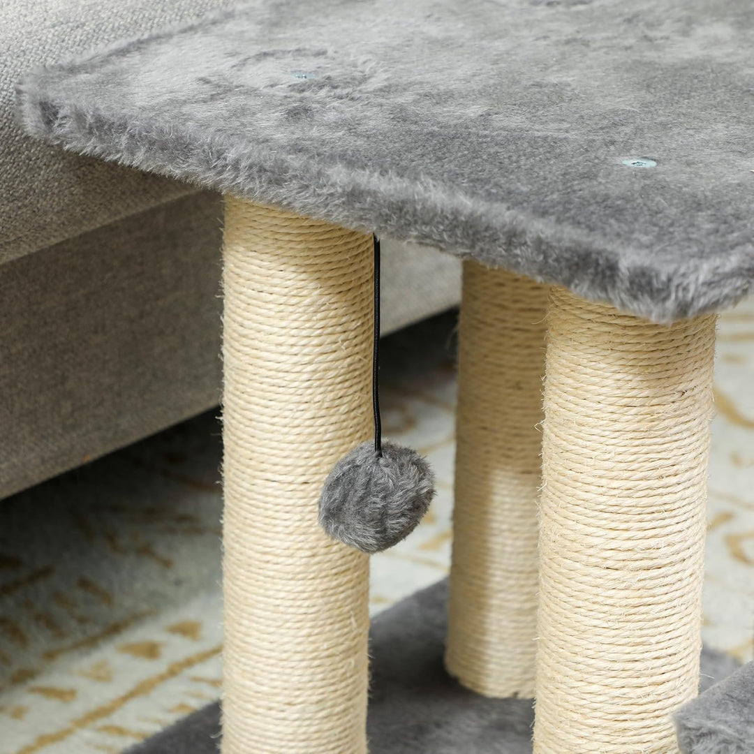 PawHut Hundetreppe 3 Stufen 54 cm Hoch Haustiertreppe für Kleine Hunde Katzentreppe Hunderampe mit S