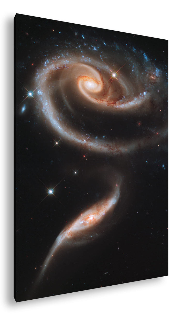 deyoli gigantisches Universum im Format: 100x70 als Leinwandbild, Motiv fertig gerahmt auf Echtholzr