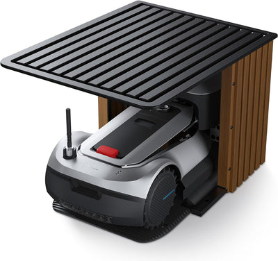 ECOVACS GOAT G1-2000 Mähroboter mit Robuster Garage & Auto-Verbindung-Modul, Ohne Begrenzungskabel f