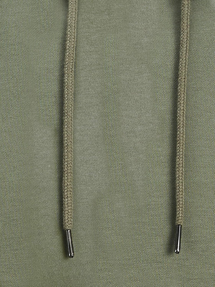 JACK & JONES Male Kapuzenpullover Einfarbig Kapuzenpullover XS Dusty Olive, XS Dusty Olive