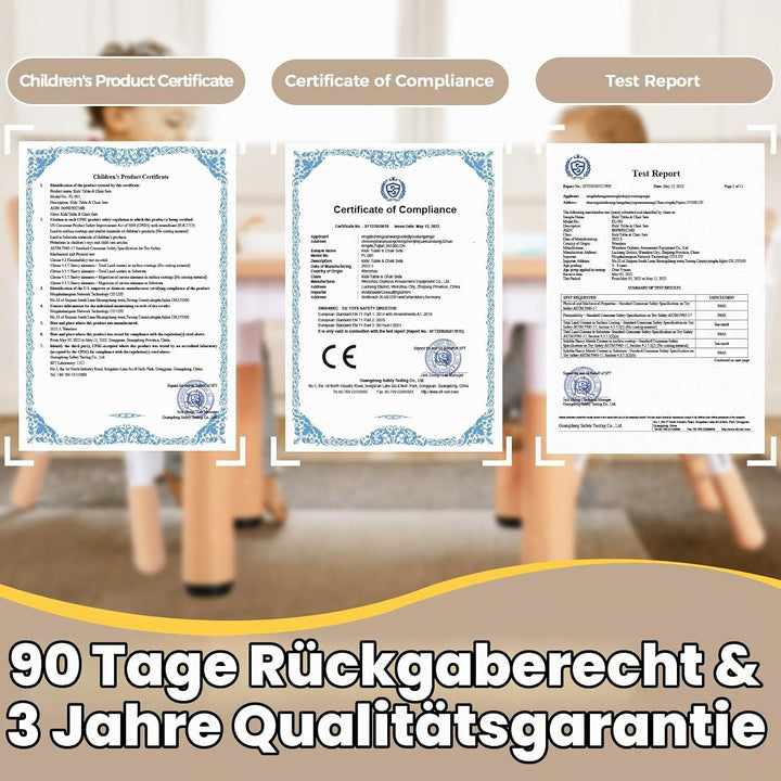 FUNLIO Kinderzimmertisch &amp; -stuhlsets, höhenverstellbar für Kinder im Alter von 3-8 Jahren, leicht a