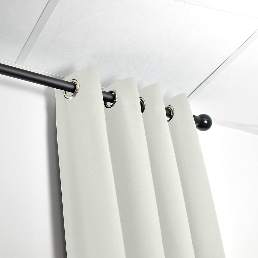 Acouspanel Akustik-Vorhang, blickdicht, 1,35 x 2,4 m, Baumwolle, feuerfest, beidseitig, 300 g, Beige