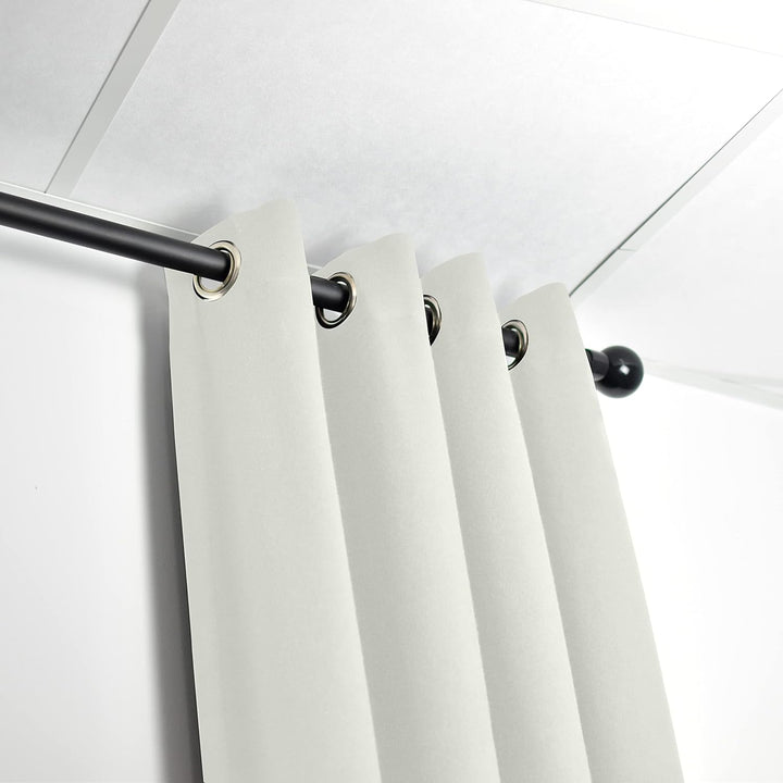 Acouspanel Akustik-Vorhang, blickdicht, 1,35 x 2,4 m, Baumwolle, feuerfest, beidseitig, 300 g, Beige