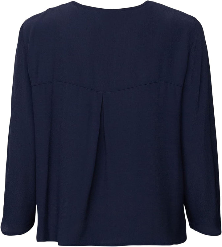 ESPRIT Damen Bluse M 405/Dark Blue, M 405/Dark Blue