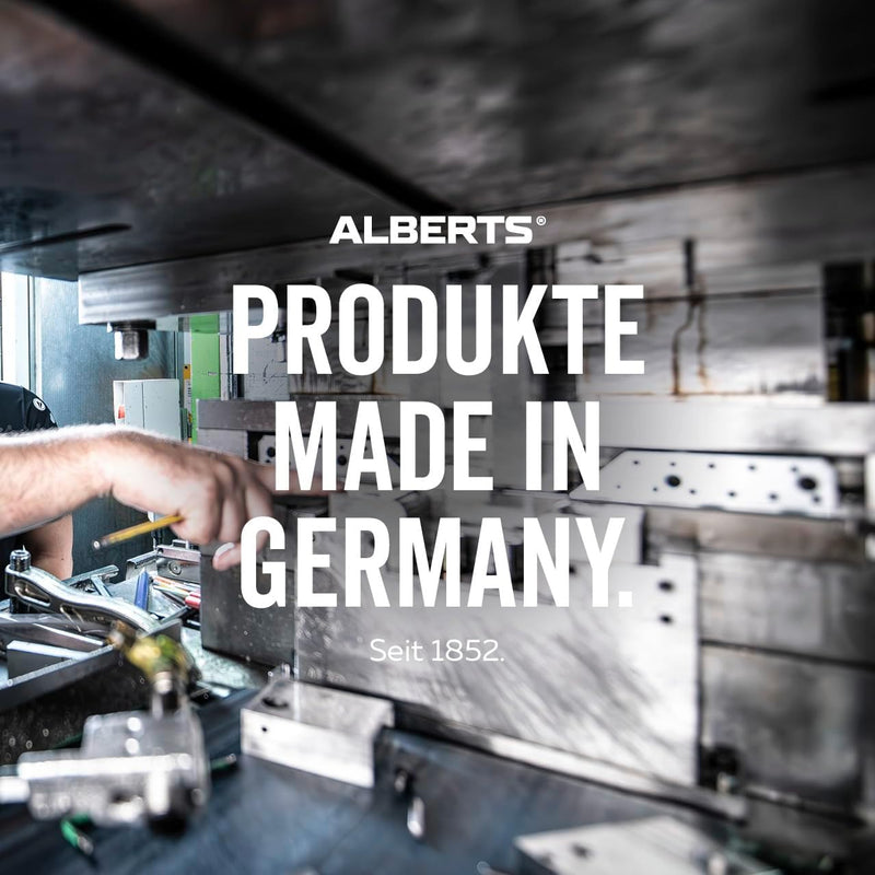 Alberts 866358 Verstellwinkel | zweimal 45°-Winkel, geprägt, mit Langloch | sendzimirverzinkt | 50 x