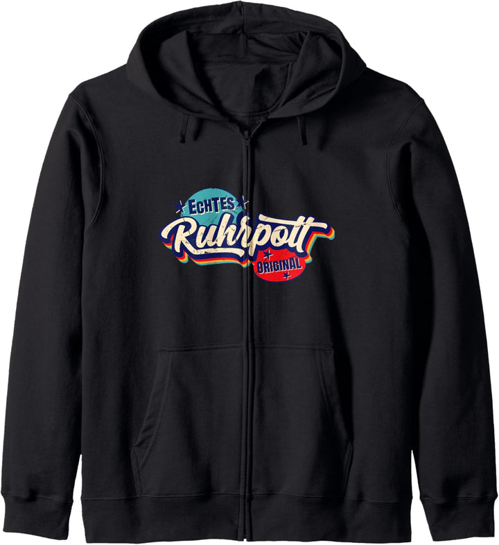 Ruhrgebiet Original Logo vintage cooles Ruhrpott Kapuzenjacke