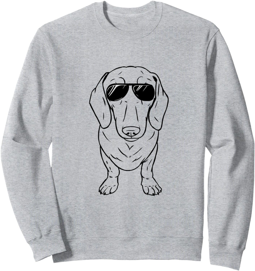 Dackel Pulli Dackel Hund Mit Sonnenbrille Dackel Sweatshirt