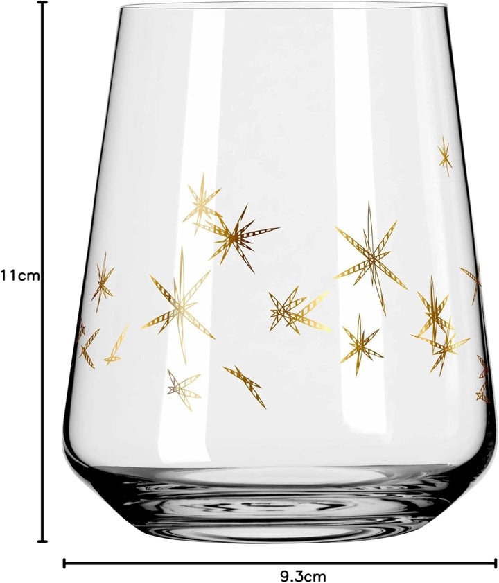 RITZENHOFF 6141013 Wasserglas 500 ml - Serie Celebration Deluxe Set Nr. 3, 2 Stück mit Echt-Gold - M