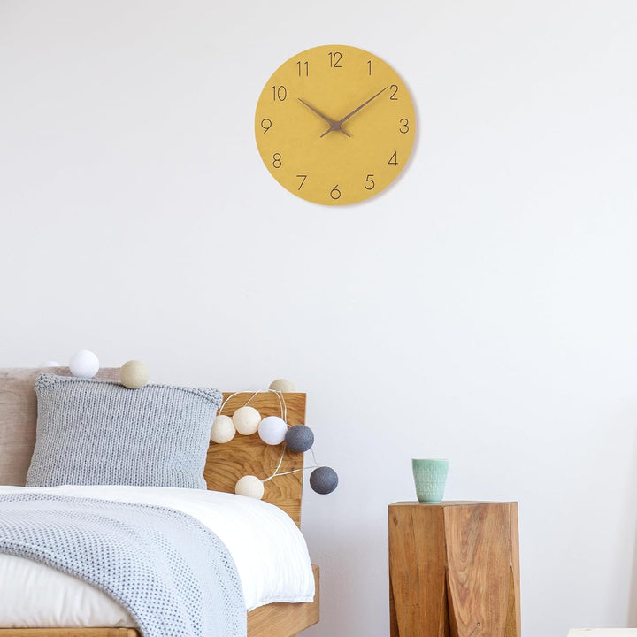 MDF Holz Wanduhr Ohne TickgeräUsche Lautlos Modern Quarz Gross Batterie Betriebene Wanduhr Einfach z