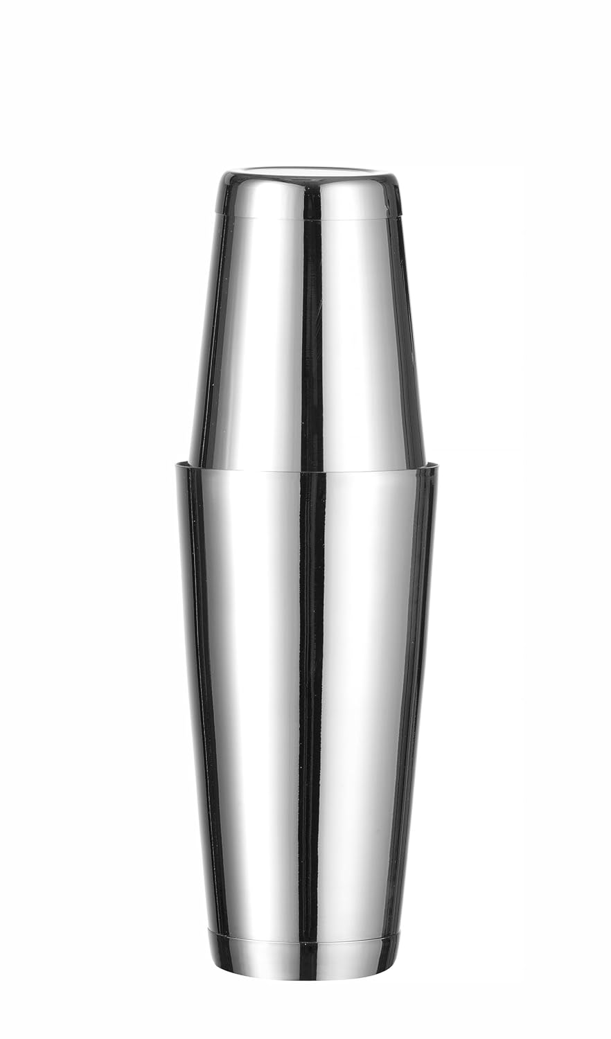 HENDI Cocktail Set, BarUp, 5-teilig: Boston Cocktail Shaker 500/800ml, Hawthorne Cocktailsieb, Stöss