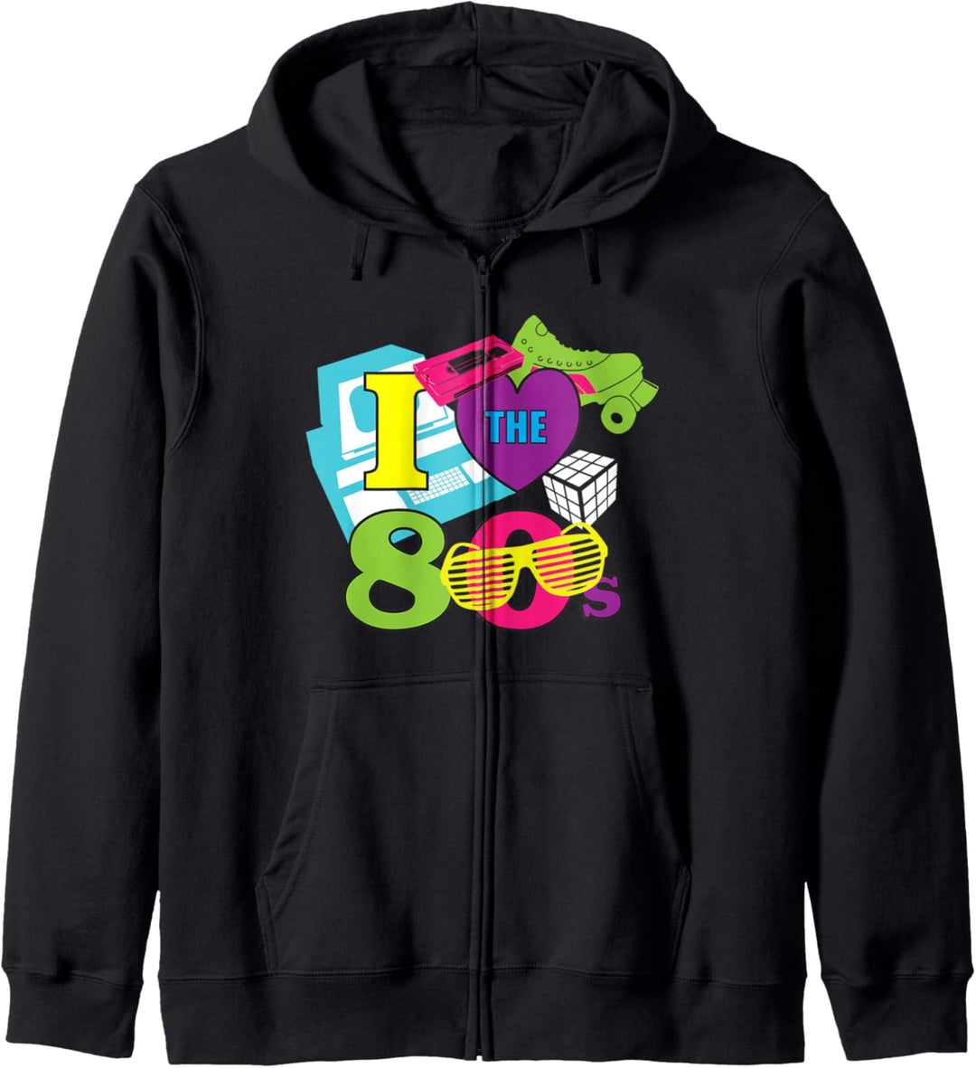 Ich liebe die Achtzigerjahre Kapuzenjacke