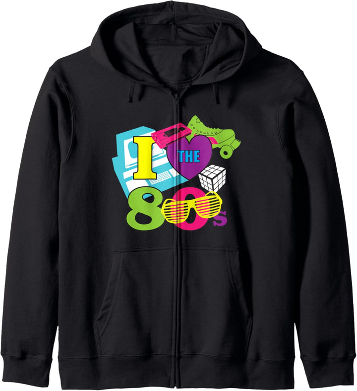 Ich liebe die Achtzigerjahre Kapuzenjacke