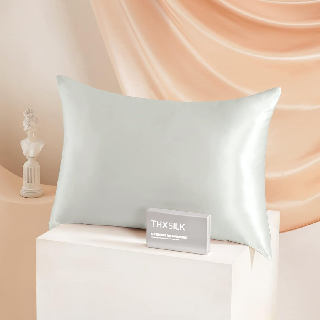 THXSILK 25 Momme Seide Kissenbezug für Haar und Haut - Maulbeerseide Kissenbezug - Hypoallergen mit