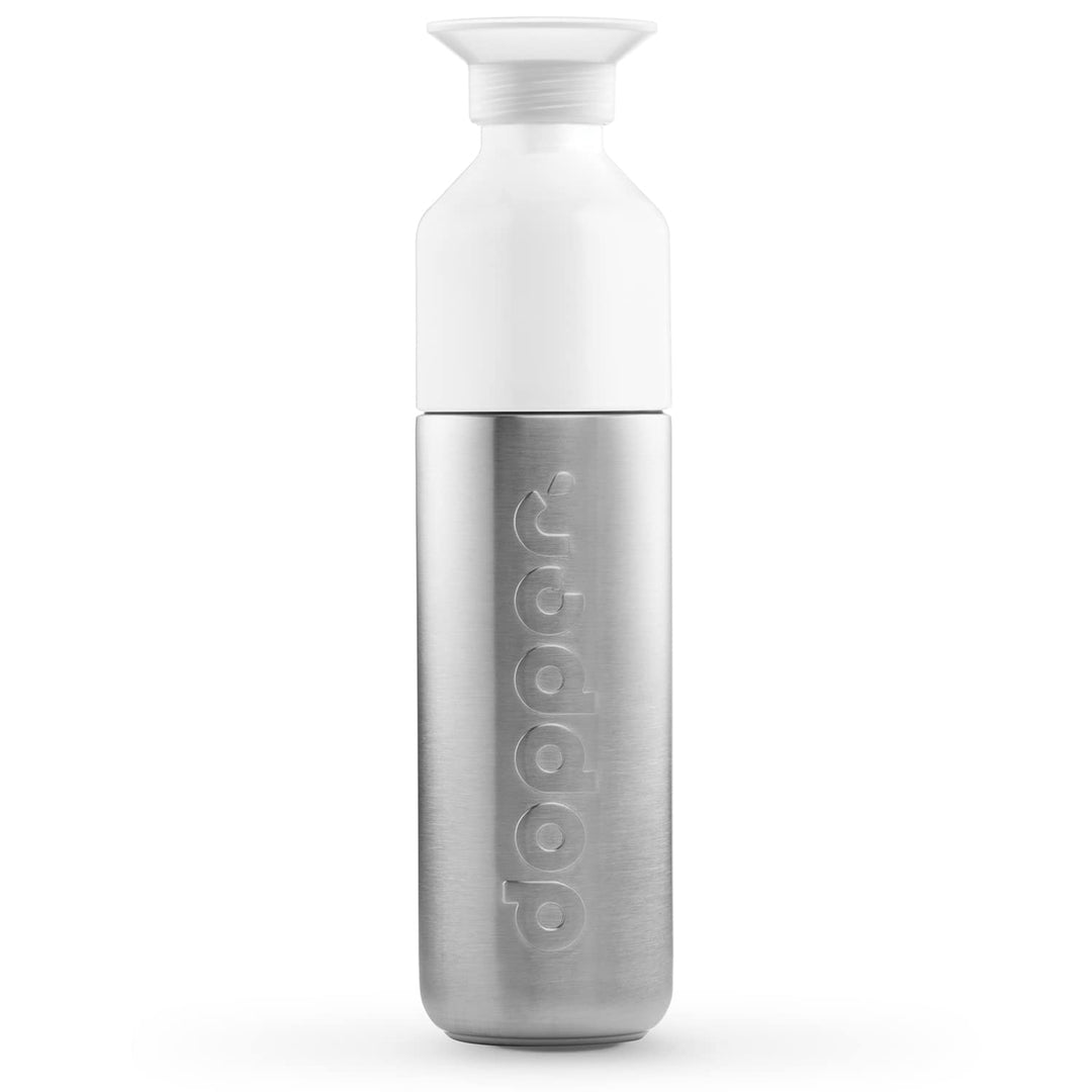 Dopper Steel Trinkflasche 350ml, 490ml, 800ml, 1.1L - Edelstahl Flasche - BPA freie Wasserflasche, 1