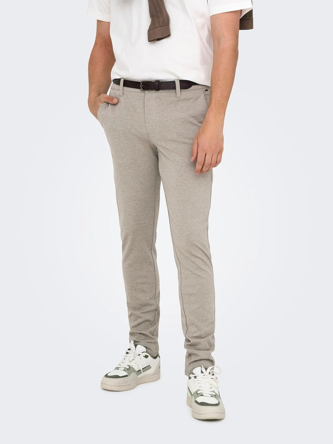 Only & Sons Male Chino Hose ONSMARK Verjüngter Slim Fit Chino Hose 27W / 32L Fallen Rock, 27W / 32L