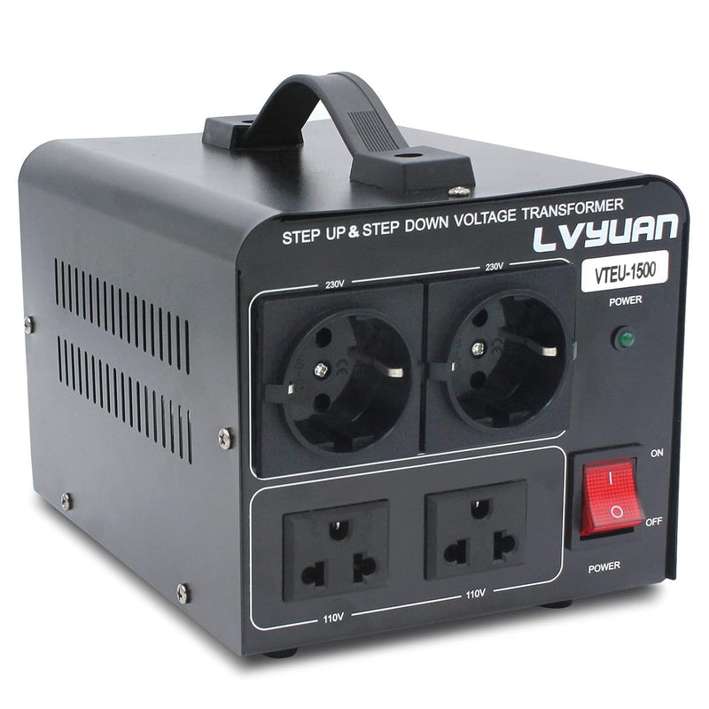 Yinleader 1500W 230V bis 110V USA Spannungswandler Ringkern-Transformator 1500 Watt - In: 110V oder