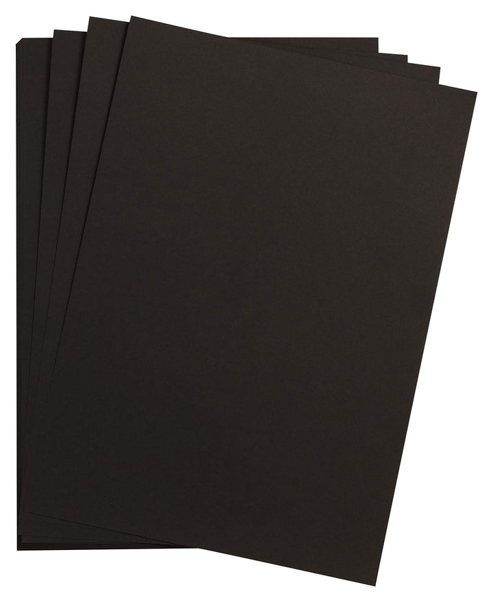Clairefontaine 975550C Packung mit 25 Bastelkartons Maya, 185g, DIN A2, 42 x 59,4 cm, 1 Pack, schwar