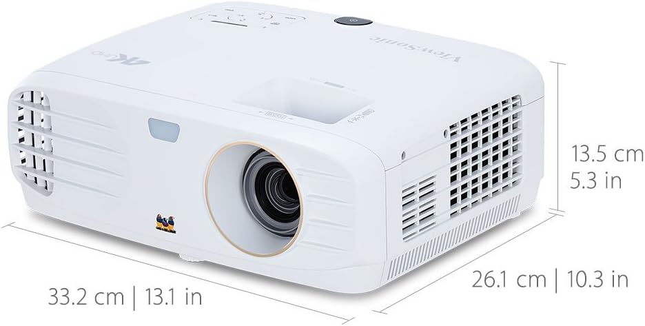 Viewsonic PX747-4K UHD Heimkino DLP Beamer (4K, 3.500 ANSI Lumen, 2x HDMI, 10 Watt Lautsprecher, 1.2