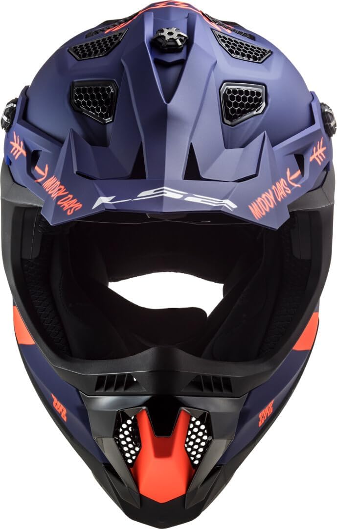 LS2 Motocross-Helm MX 700 Subverter Blau Gr. S S (55/56) Blau matt, S (55/56) Blau matt