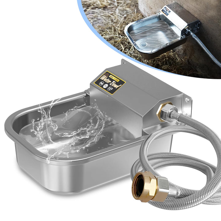 Automatischer Wasserspender für Hunde, 2,863.3 g Outdoor Hund Wassernapf, 304 Edelstahl Wasserspende