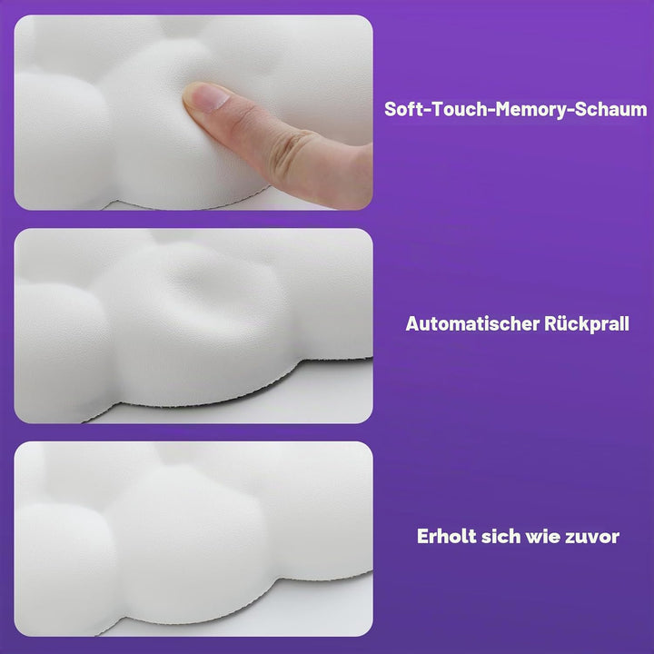 MoKo Wolke Handgelenkauflage, Ergonomisch Weich Cloud Handauflage Tastatur Maus Handballenauflage Se