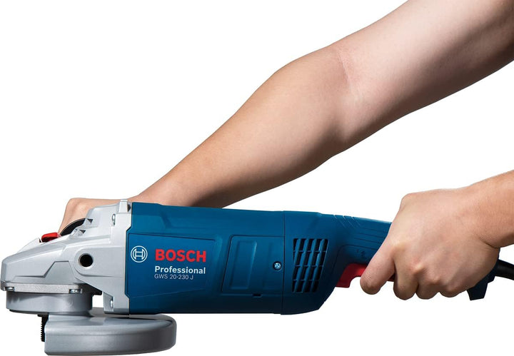 Bosch Professional Winkelschleifer GWS 20-230 J (2.000 Watt, inkl. Zusatzhandgriff, Aufnahmeflansch,