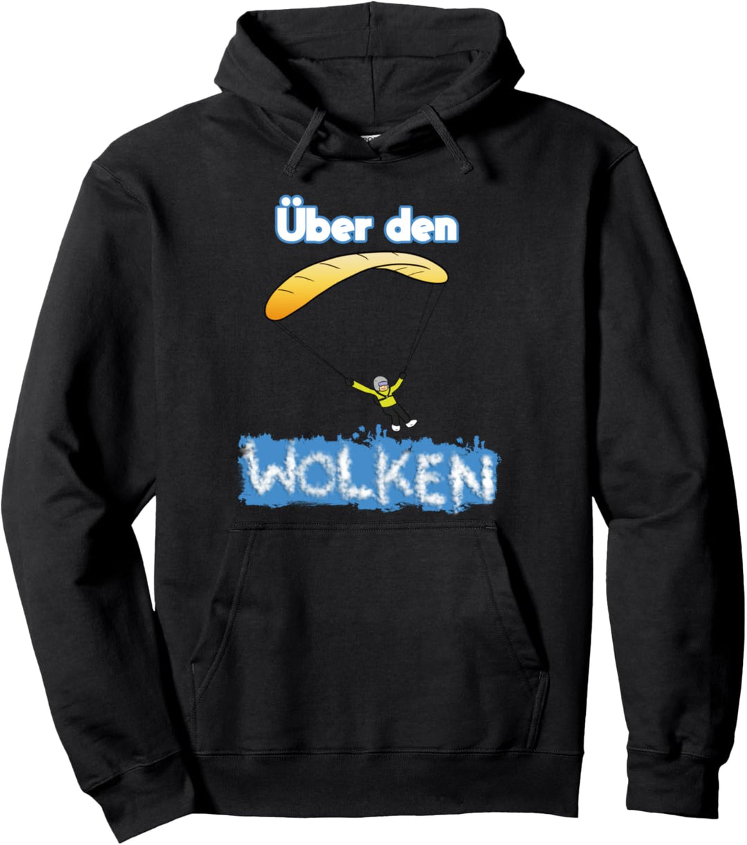 Gleitschirm Paraglider Paragliding Sport Fliegen Wolke Berge Pullover Hoodie