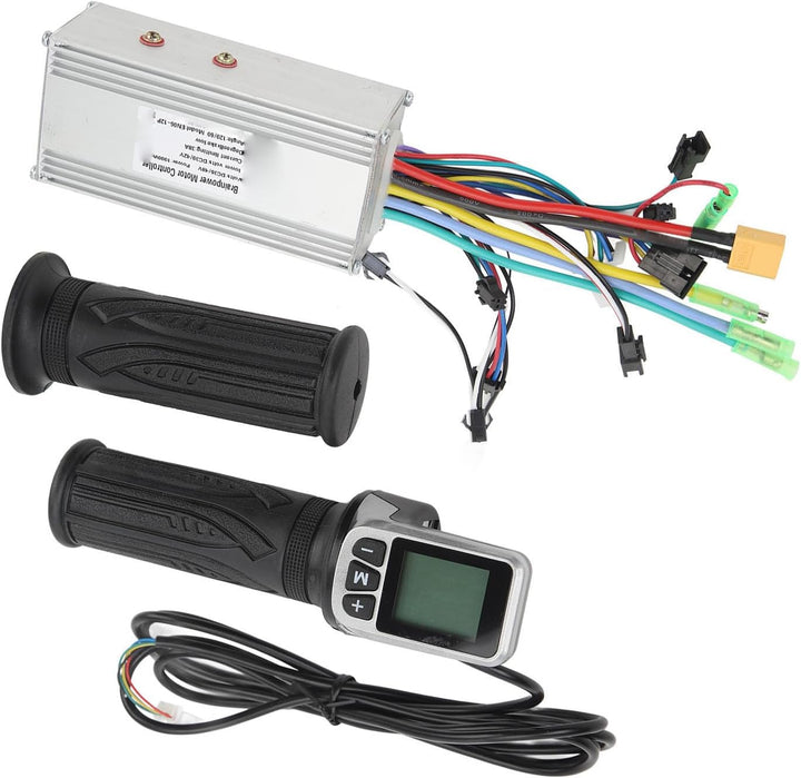 BuyWeek Elektrofahrrad Brushless Motor Controller Kit, 36V 48V 1000W 38A Sinuswelle Controller 124DX