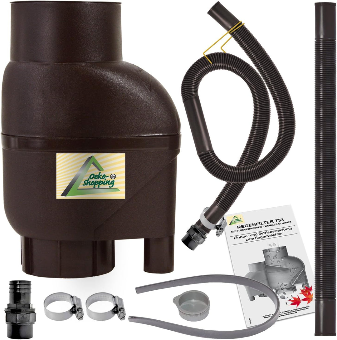 REGENTONNE EICHENFASS 240 Liter REGENFASS Wasserfass REGENWASSERTONNE Wassertonne - FROSTSICHERES Ga