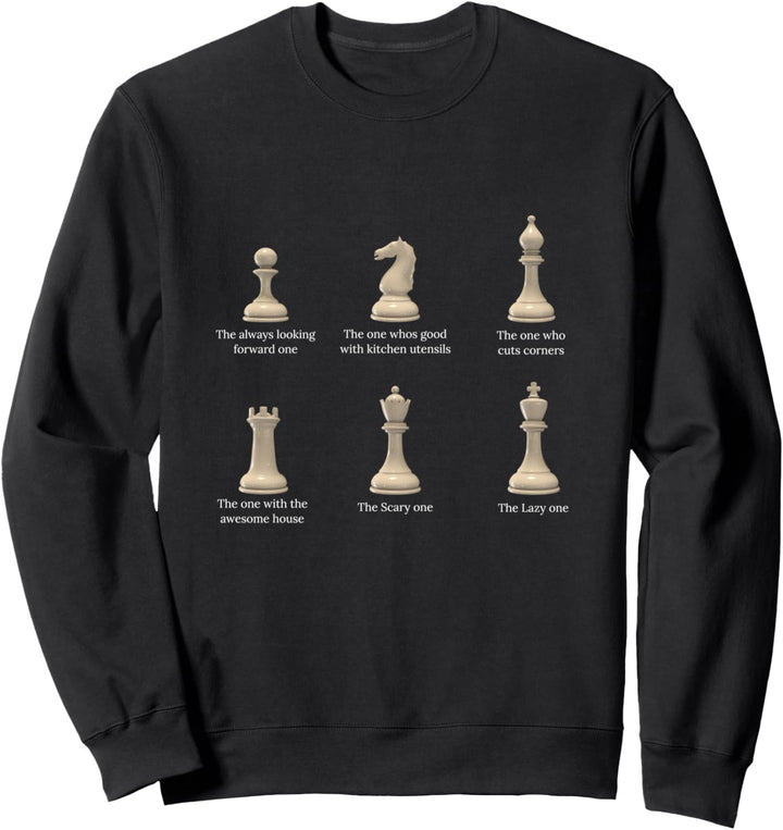 Chess Pieces Shirt Chess Gifts for Men Women Chess Joke Tee Sweatshirt