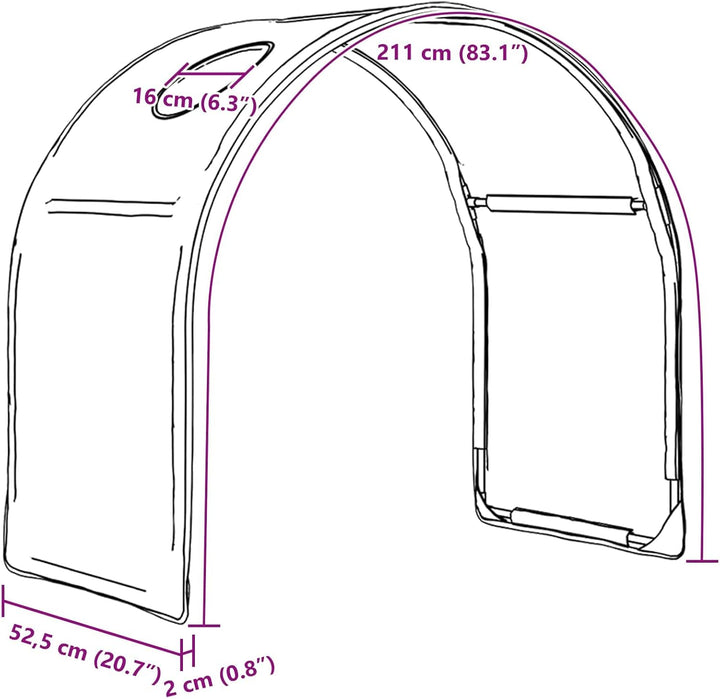 Bettunnel 2 Stück Rot 211 x 52,5 x 2 cm Polyester für Schlafzimmer, gemütliche Ecke, stabiles Design