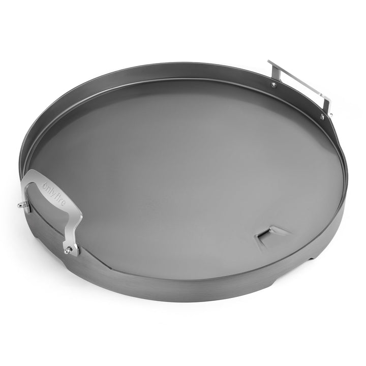 Onlyfire Plancha Grillplatte mit Abnehmbarer Griff, BBQ Grillplatten für Large Big Green Egg, Kamado