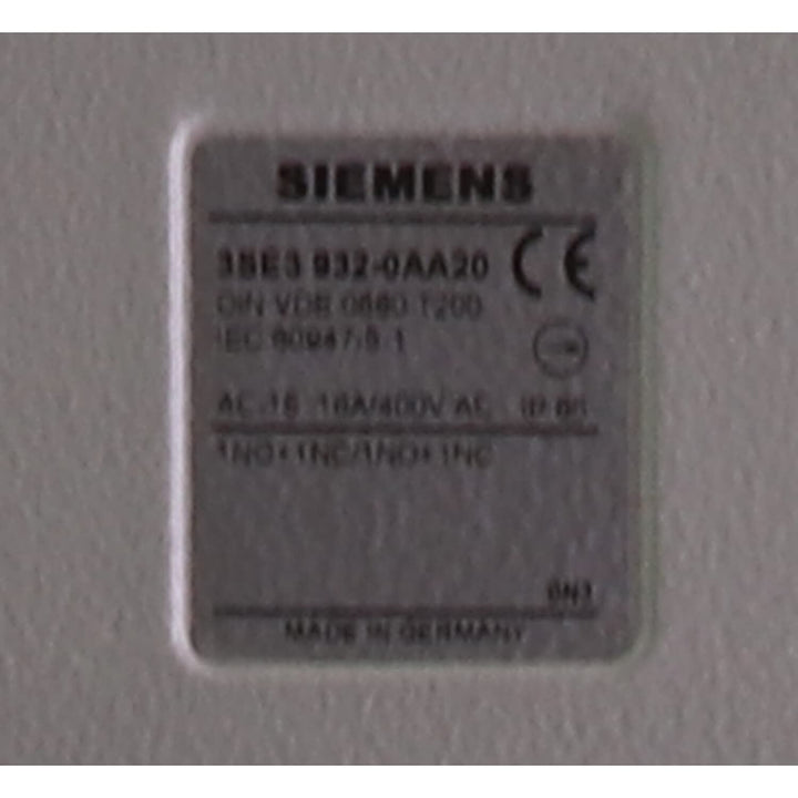 Siemens 3SE3932-0AA20 Foot Switch Fussschalter New NFP