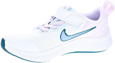 Nike Jungen Star Runner 3 Sneaker 21 EU Weiss Kobalt Bliss Pearl Pink, 21 EU Weiss Kobalt Bliss Pear