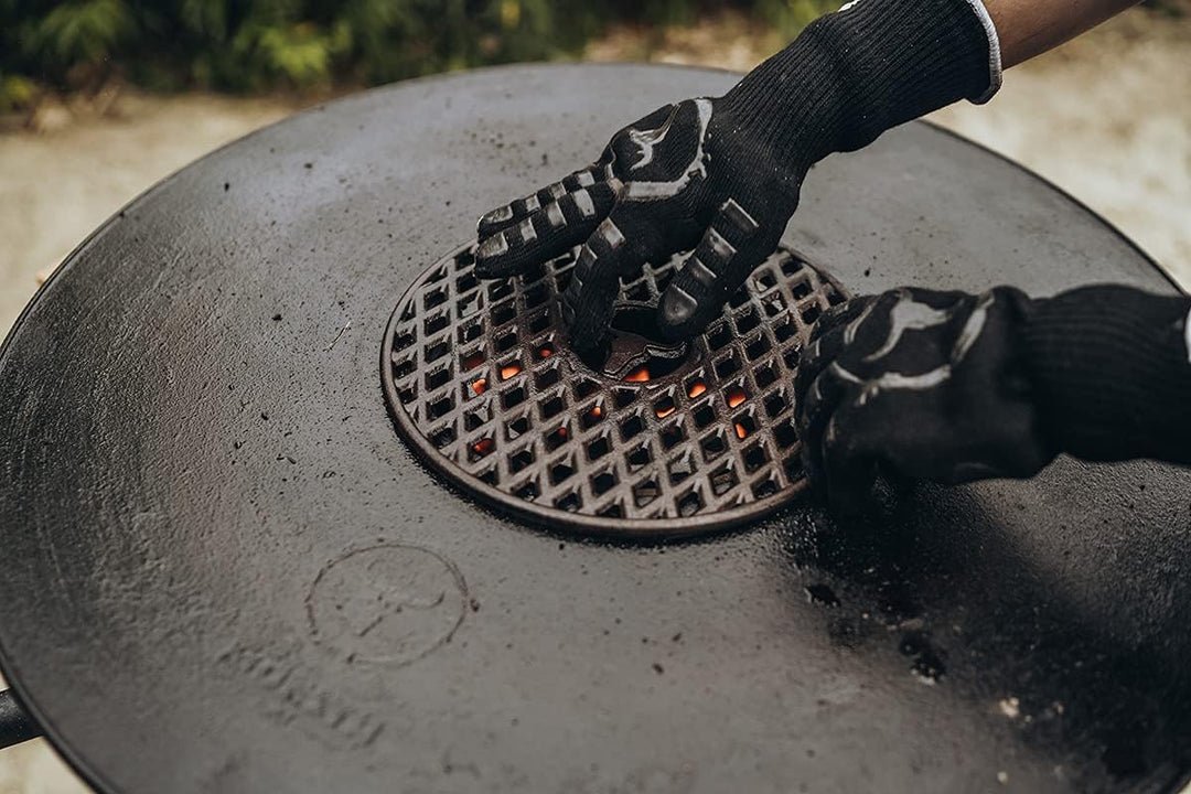 MOESTA-BBQ 19295 - Sizzle Rost aus Gusseisen –BBQ-Disk Zubehör – 30cm Durchmesser – Grillrost-Einsat