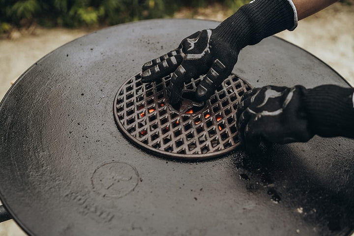 MOESTA-BBQ 19295 - Sizzle Rost aus Gusseisen –BBQ-Disk Zubehör – 30cm Durchmesser – Grillrost-Einsat