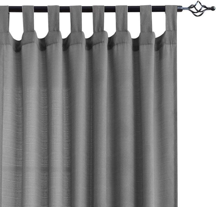 TOPICK Partiell Vorhang Mit Schlaufen Transparent Gardine 2 Stücke Gaze Paarig Fensterschal Vorhänge