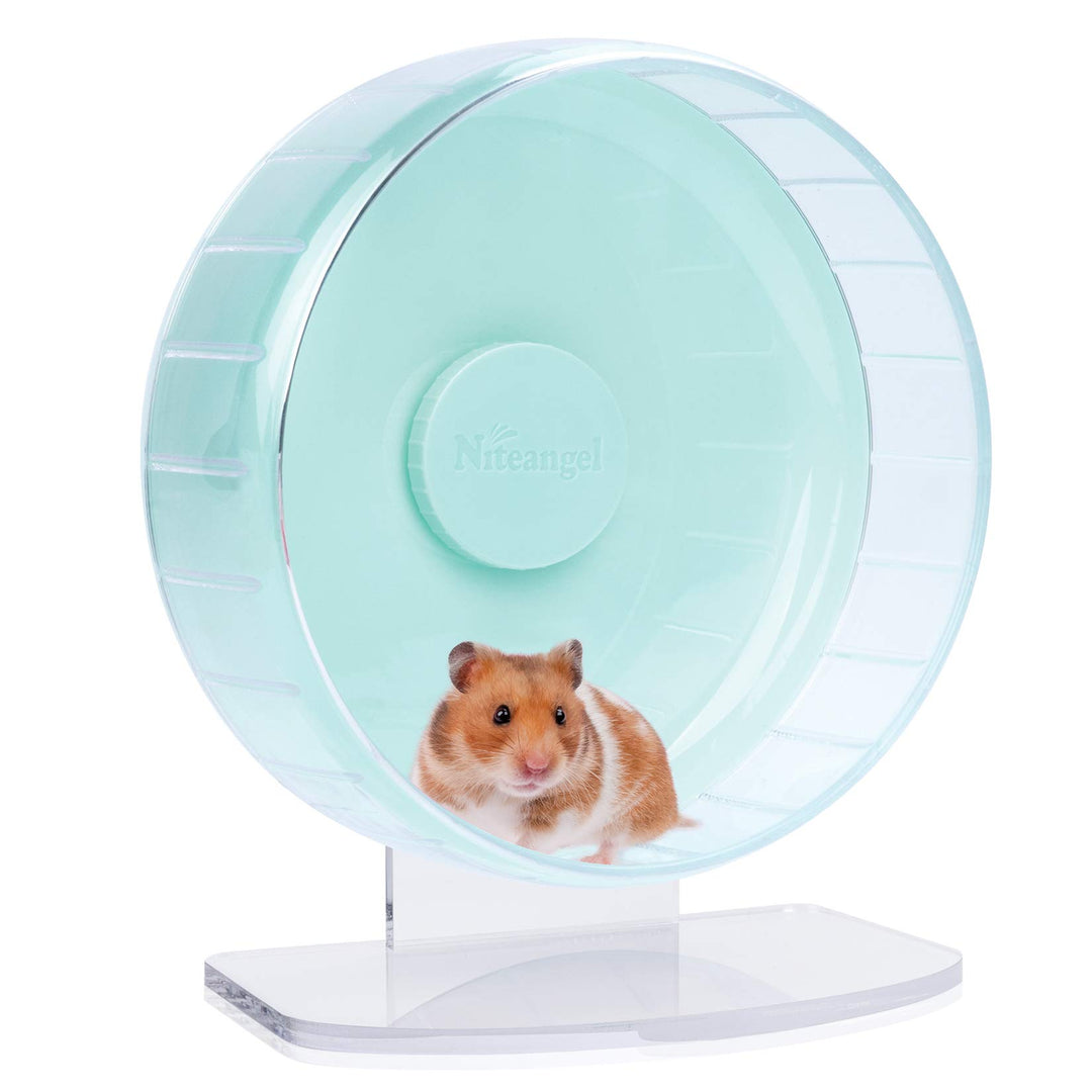 Niteangel Super-leise Hamsterräder - Leise Spinner-Hamsterräder mit verstellbarem Ständer für Zwergh